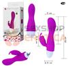 Vibrador con masajeador de clitoris y carga usb